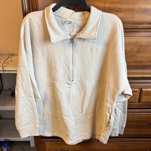 PINK Victoria's Secret Beige Zip Pullover